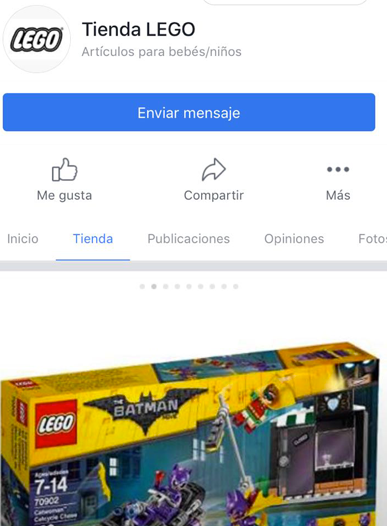 Tienda Facebook Lego